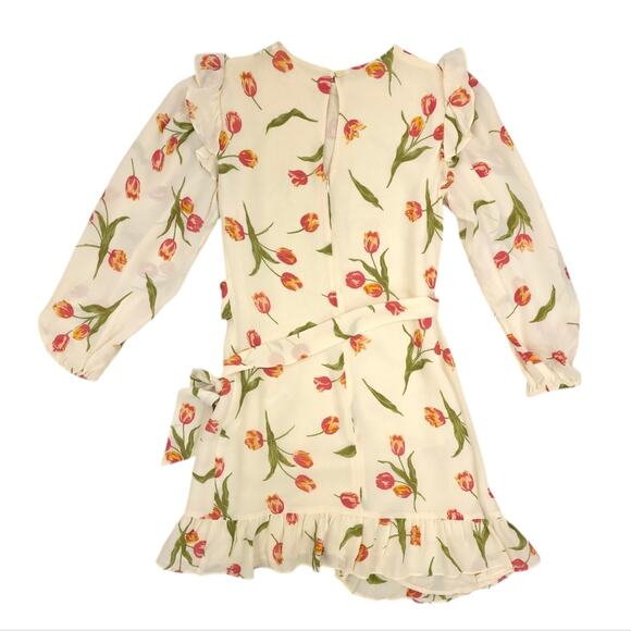 Reformation Quest Wrap Dress Bianca Tulip Print - Picture 8 of 14